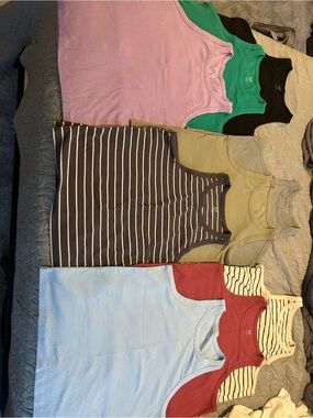 Assorted Women’s Ribbed Tank Tops - Multi Color Pack
